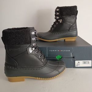 Tommy Hilfiger Womens Rian 2 Faux Fur Closed Toe Mid-Calf Boots Size 8M